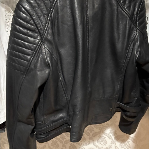All Saints Raul Leather Jacket - Picture 3 of 7